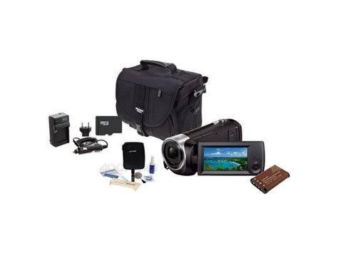 Sony HDR-CX405 Full HD 60p Camcorder, 2.3MP Sensor, w/Upgrade Accessory Kit - Newegg.com