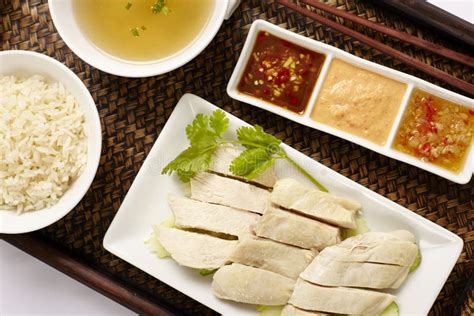 Hainanese Chicken rice stock photo. Image of china, fresh - 79560258