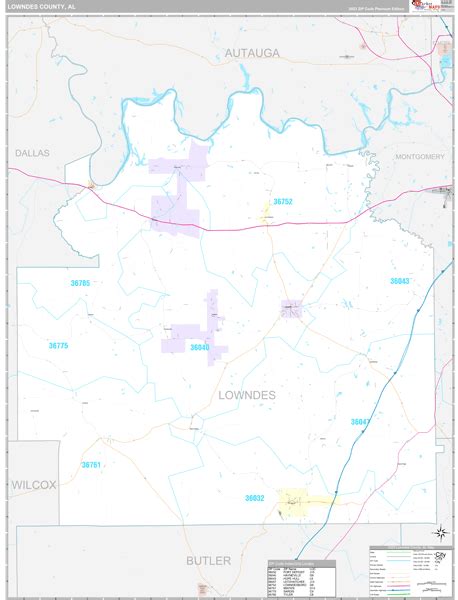 Lowndes County, AL Maps