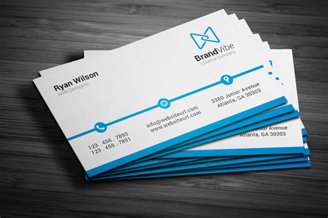 Simple Clean Business Card ~ Business Card Templates on Creative Market