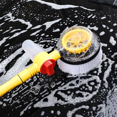 Car-Cleaning-Brush-Car-Wash-Foam-Brush-Automatic-Rotary-Long-Handle ...