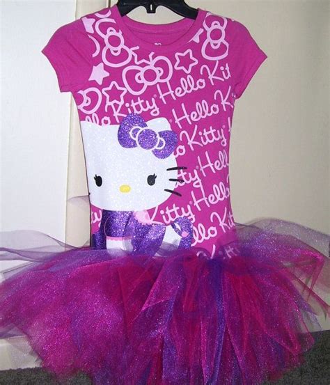 Hello Kitty pink and purple tutu dress sizes 6/6x ready to ship on Etsy, $26.99 | Hello kitty ...