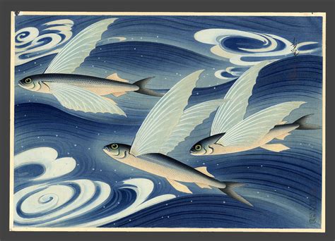 Ōno Bakufu: Flying Fishes - The Art of Japan - Ukiyo-e Search