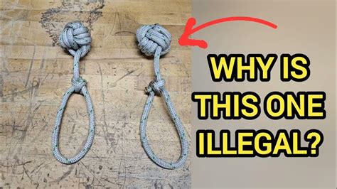 Why is one illegal? Monkey's fist vs slung shot. The slungshot is a lethal weapon! - YouTube