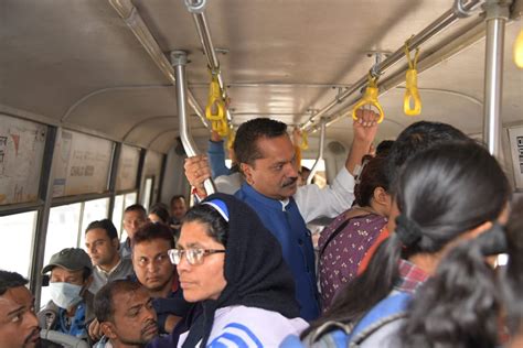 Guwahati: Minister Ashok Singhal Takes Bus Ride, Interacted with Passengers