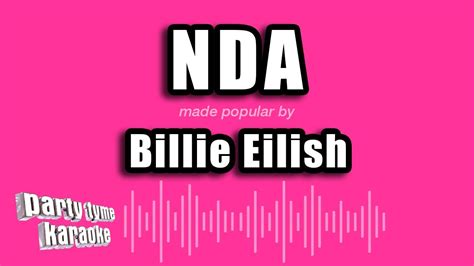 Billie Eilish - NDA (Karaoke Version) - YouTube