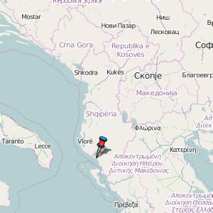 Himarë Map Albania Latitude & Longitude: Free Maps