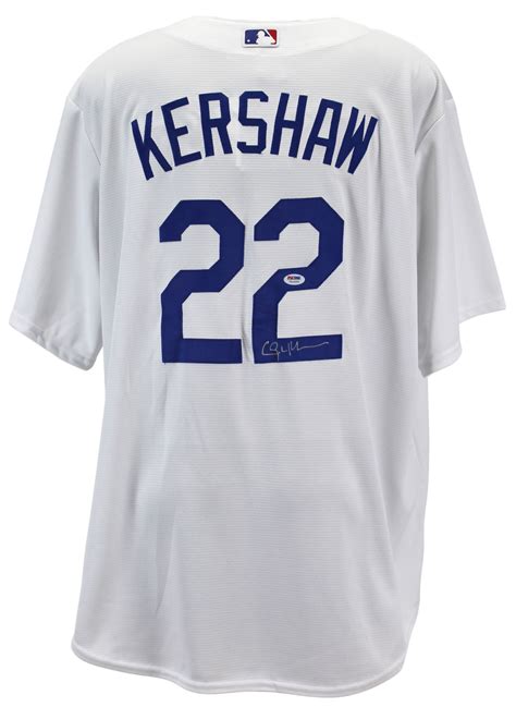 Lot Detail - Clayton Kershaw Signed LA Dodgers Majestic Jersey (PSA/DNA)