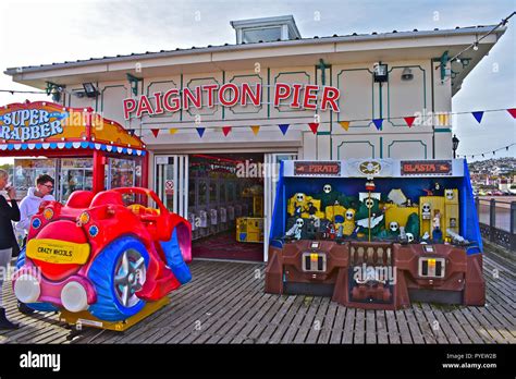 Paignton Pier Amusement Arcade, Paignton, Devon Stock Photo - Alamy