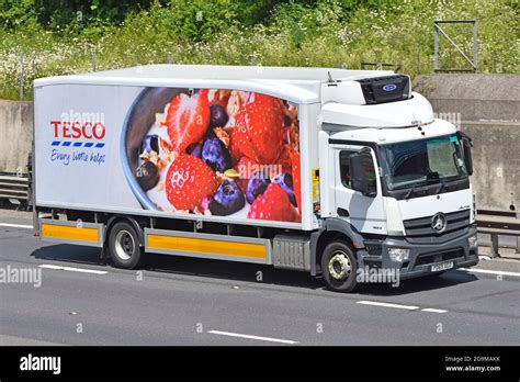 Tesco lorry driver hi-res stock photography and images - Alamy