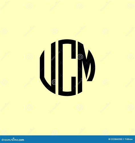 Creative Rounded Initial Letters UCM Logo Stock Vector - Illustration of modern, mark: 222860200