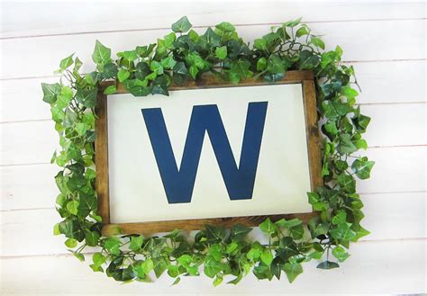 Chicago Cubs Flag Sign Framed Sign Wrigley Field Sign | Etsy