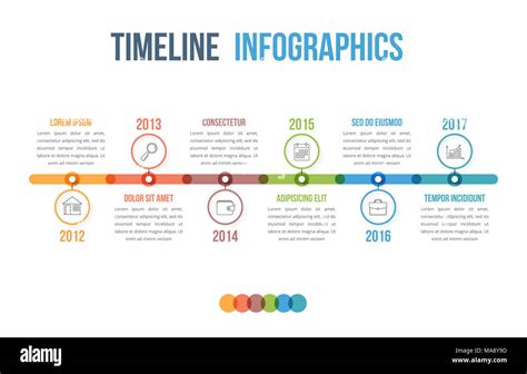 Horizontal Timeline Infographic