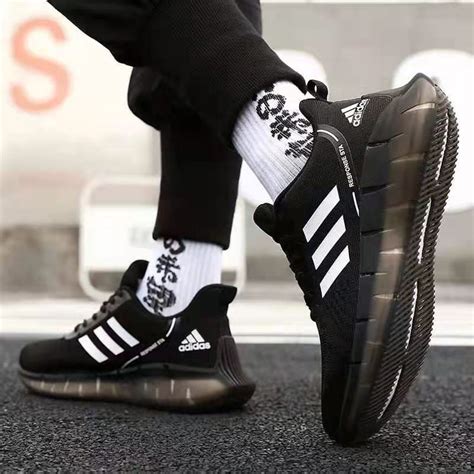 [FZ.MALL]Sports fashion ADIdas ZOOM blackwhite rubber shoes canvass ...