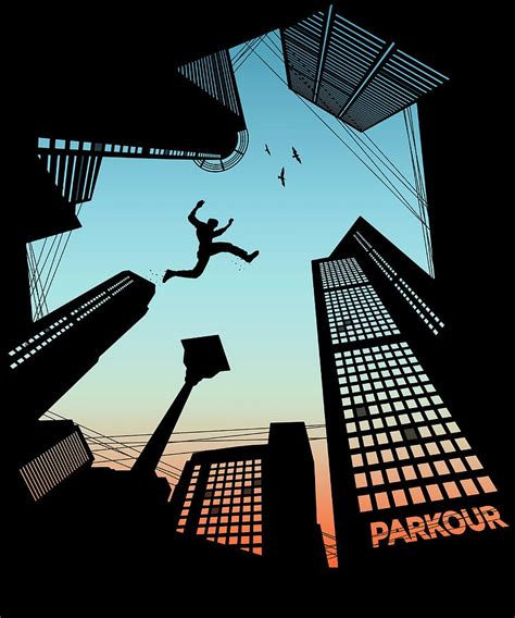 Parkour Poster Painting by Zoe Davies | Fine Art America