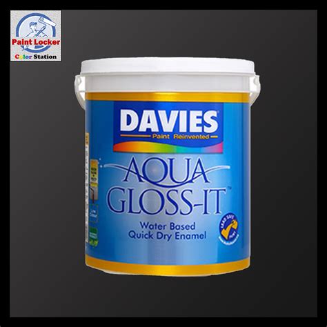 Davies Aqua Gloss-It Water based QDE Paint AG-100 White- 4 Liters ...