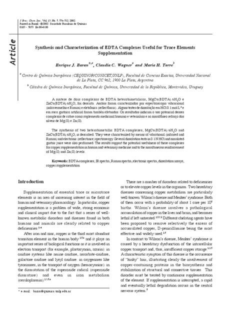 Edta Complex | PDF | Ethylenediaminetetraacetic Acid | Magnesium