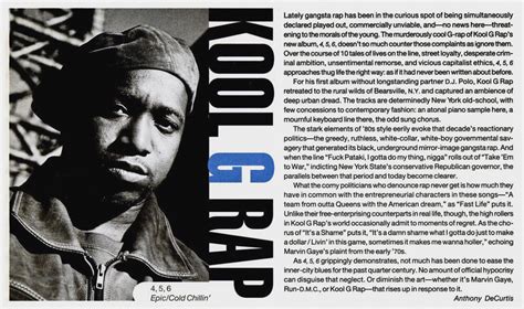 Hip-Hop Nostalgia: Kool G Rap "4, 5, 6" (Vibe Review, 9/95)