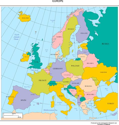 europe map hd with countries