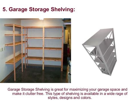 Different types of shelving