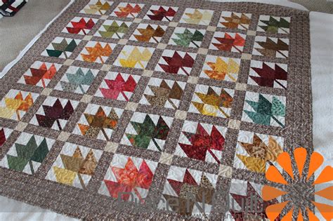 Maple Leaf Quilt Pattern Quilt Leaf Maple Pattern Quilts Quilting ...