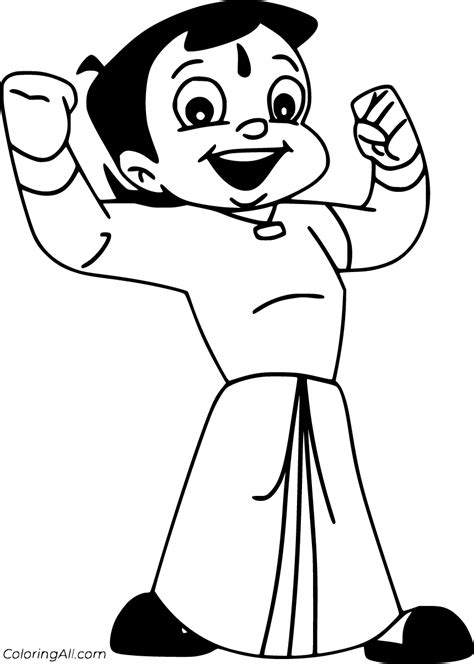 Chhota Bheem Coloring Pages - ColoringAll