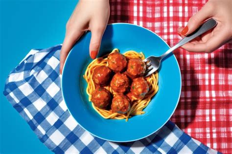 Premium Photo | Taste of Nostalgia Retro Food Pop Art Photography Featuring Spaghetti with ...