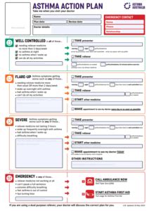 Asthma Action Plan - Asthma Australia