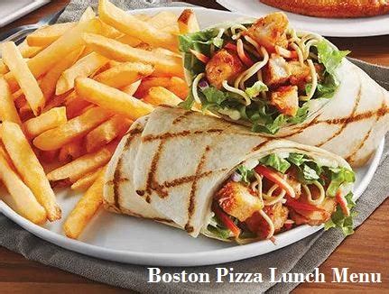 Boston Pizza Lunch Menu [Updated 2024]