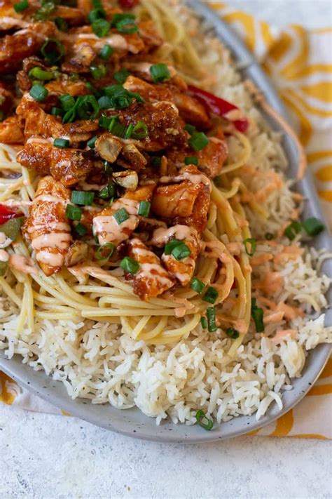 Singaporean Rice with Noodles and Chicken - Flour & Spice