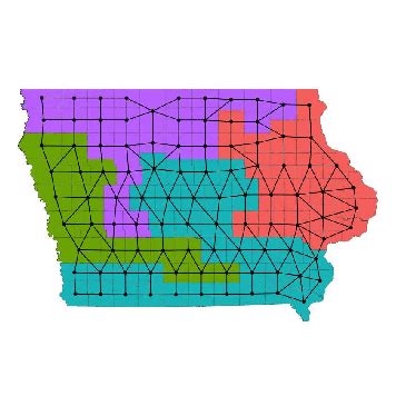 Iowa County Dual with Districting Plan | Download Scientific Diagram