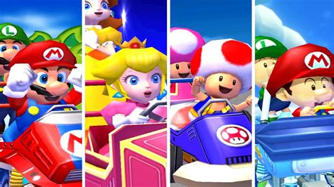 Mario Kart: Double Dash!! - All Characters 2nd Place Animations - YouTube