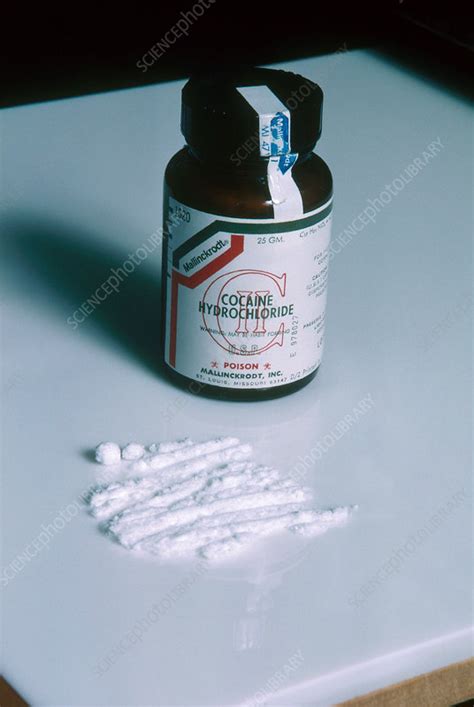 Cocaine hydrochloride - Stock Image - C007/5507 - Science Photo Library