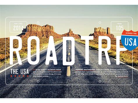 All American Road Trip - Graphic Design II