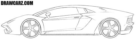 How To Draw A Lamborghini Aventador