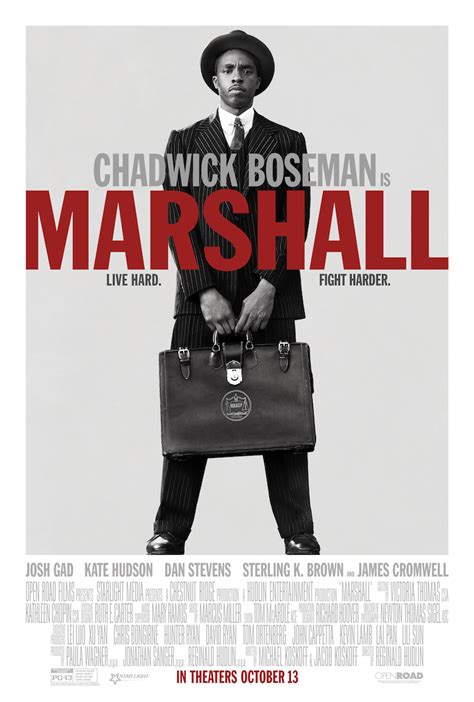 Official Poster for MARSHALL Starring Chadwick Boseman | VIMOOZ