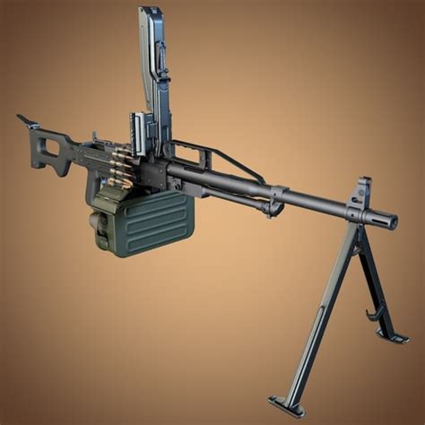 pkp pecheneg machine gun 3D Models - CGTrader.com