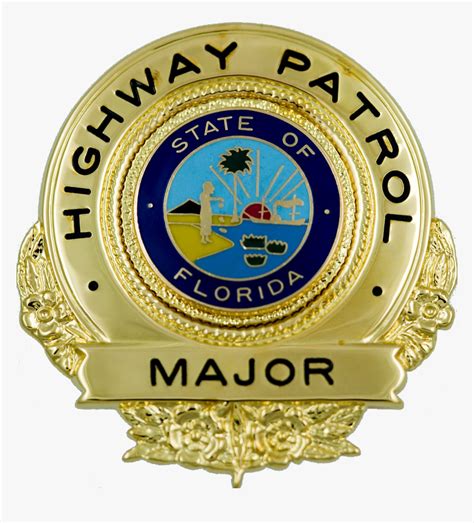 Badge Of A Florida Highway Patrol Major - Emblem, HD Png Download - kindpng