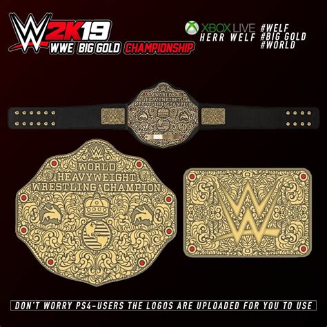 WWE WORLD HEAVYWEIGHT CHAMPIONSHIP - Big Gold - custom - : WWEGames