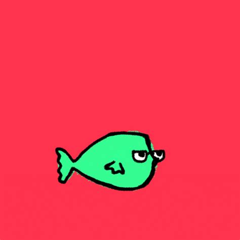 Green Doodle Pufferfish GIF | GIFDB.com