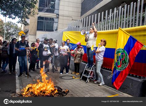 Bogota Colombia 14Th November 2023 Citizen Protest Front Ministry ...