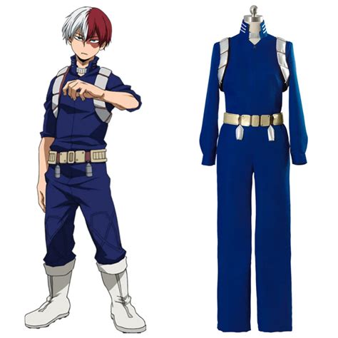 Boku no Hero Academia My Hero Academia S2 Shoto Shouto Todoroki Cosplay Costume Training Suit ...