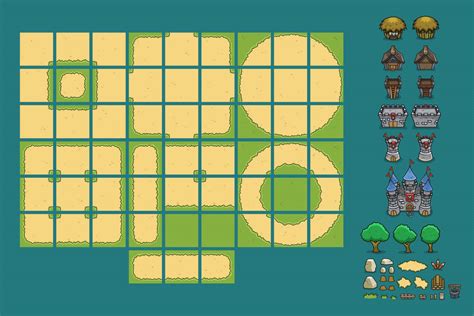 Forest Top Down 2D Game Tileset - CraftPix.net