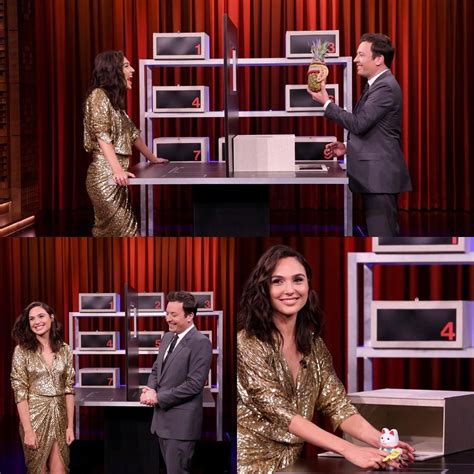 Gal Gadot at the show «The Tonight Show Starring Jimmy Fallon», 23.05. ...