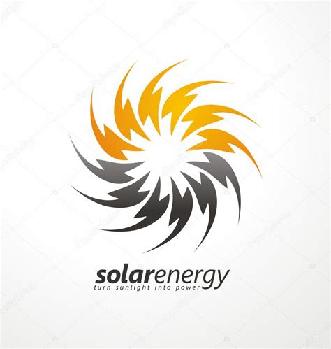 Solar energy logo design concept. — Stock Vector © lukeruk #62192187