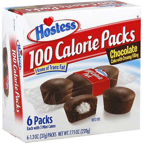 Hostess 100 Calorie Packs Chocolate Mini Cakes - 6 CT | Doughnuts, Pies ...