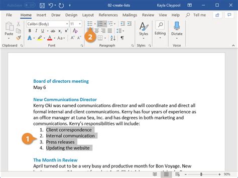 How To Add Bullet List In Microsoft Word - Printable Templates Free