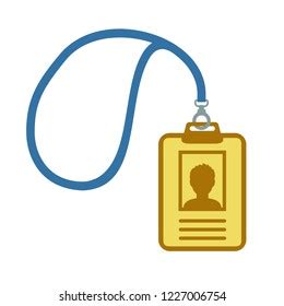 Id Badge Icon Identification Card Lanyard Stock Vector (Royalty Free) 1835956987 | Shutterstock