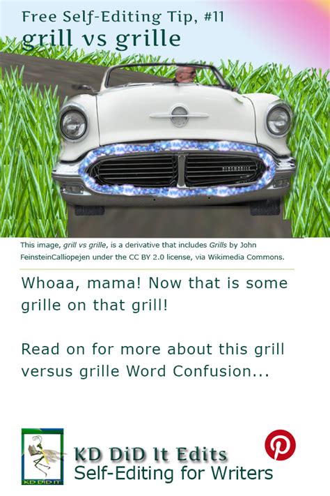 Word Confusion: Grill versus Grille • KD Did It