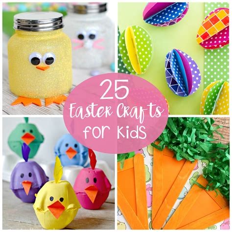 25 Cute and Fun Easter Crafts for Kids - Crazy Little Projects